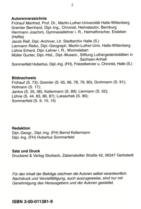 Buch Impressum